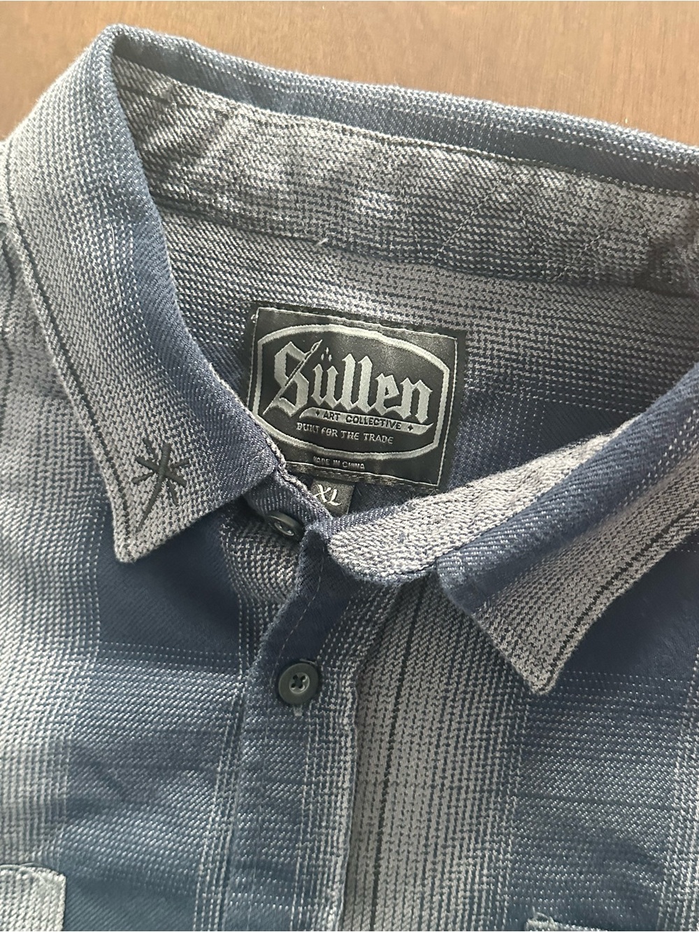Sullen (art collective co.) limited edition. Blue&Grey Men’s XL flannel..